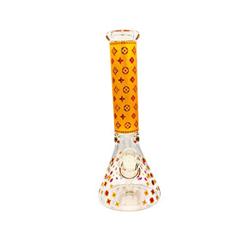 gold lv bong|louis vuitton glass bong.